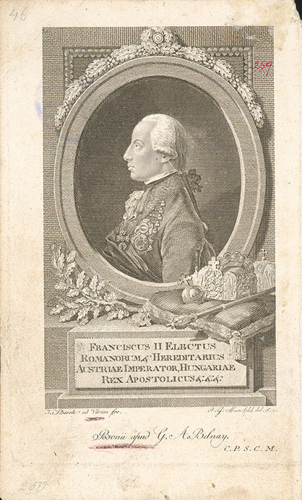 Johann Georg Mansfeld, Joseph Bosch – Portrét Františka II. 