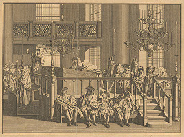 Bernard Picart –  Oslava Nového roku v Portugalskej synagóge v Amsterdame. 