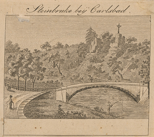 Stredoeurópsky autor z 1. polovice 19. storočia – Kamenný most pri Karlových Varoch 