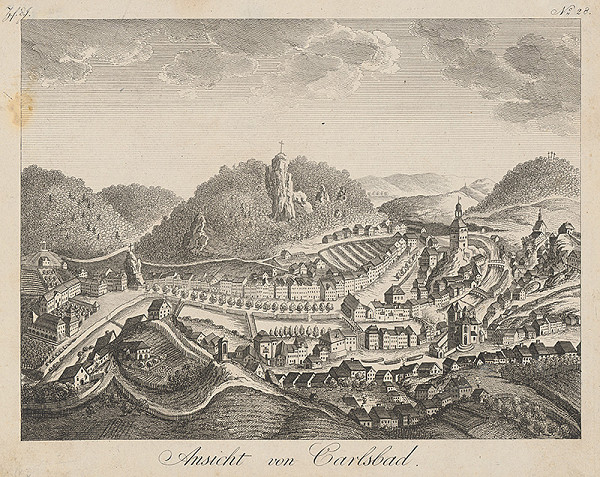 Stredoeurópsky autor z 18. - 19. storočia – Pohľad na Karlové Vary 