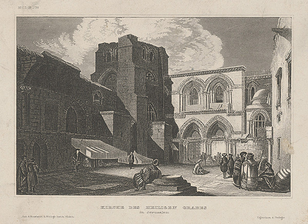 Stredoeurópsky autor z konca 2. polovice 19. storočia – Chrám Božieho hrobu v Jeruzaleme 