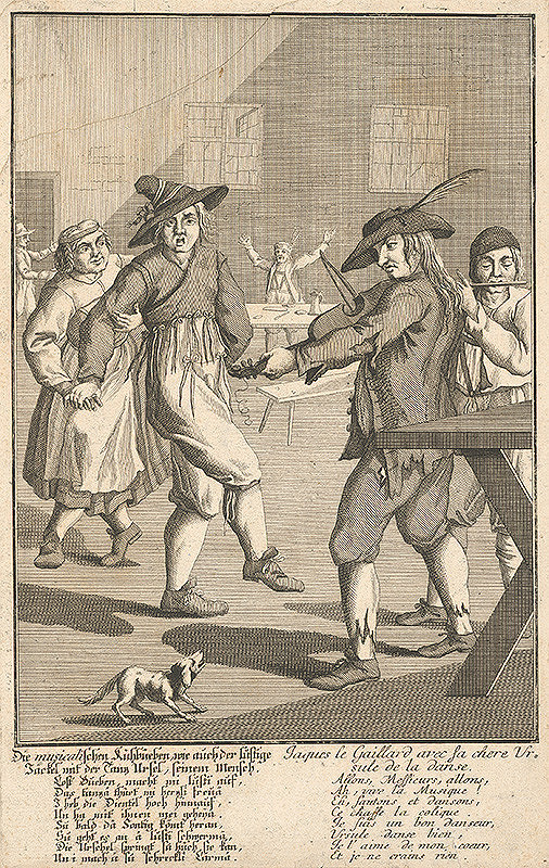 Stredoeurópsky grafik zo 17. storočia – Ilustrovaná francúzska ľudová pieseň 