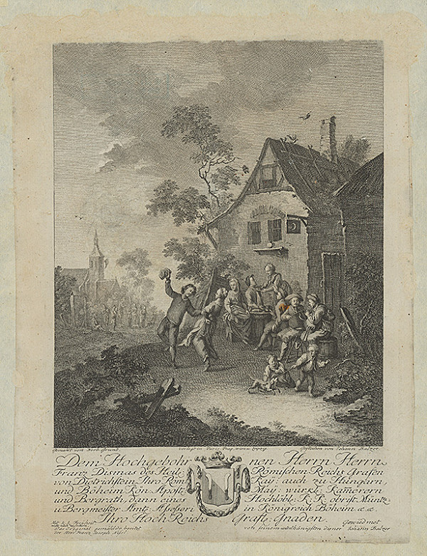 Norbert Joseph Carl Grund, Jan Jiří Balzer – Tanec pred dedinským hostincom 