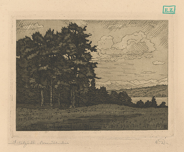 Monogramista V. D. – Krajina s lesom pri Branderburgu ? 