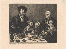 William Unger – Mešťanská rodina pri stole 