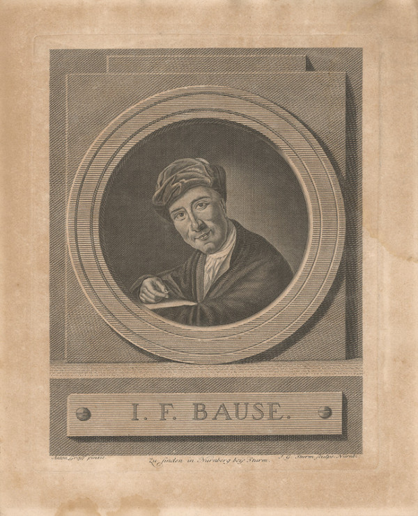 Johann Georg Sturm, Anton Graff – Portrét I. F. Bauseho 