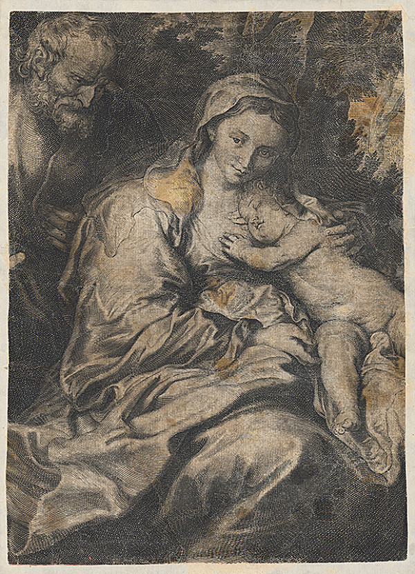 Taliansky grafik – Svätá rodina 