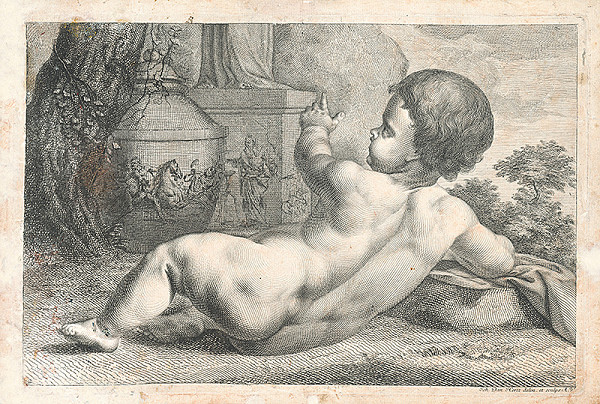 Johann Daniel Herz ml. – Putto-dieťa v záhrade 