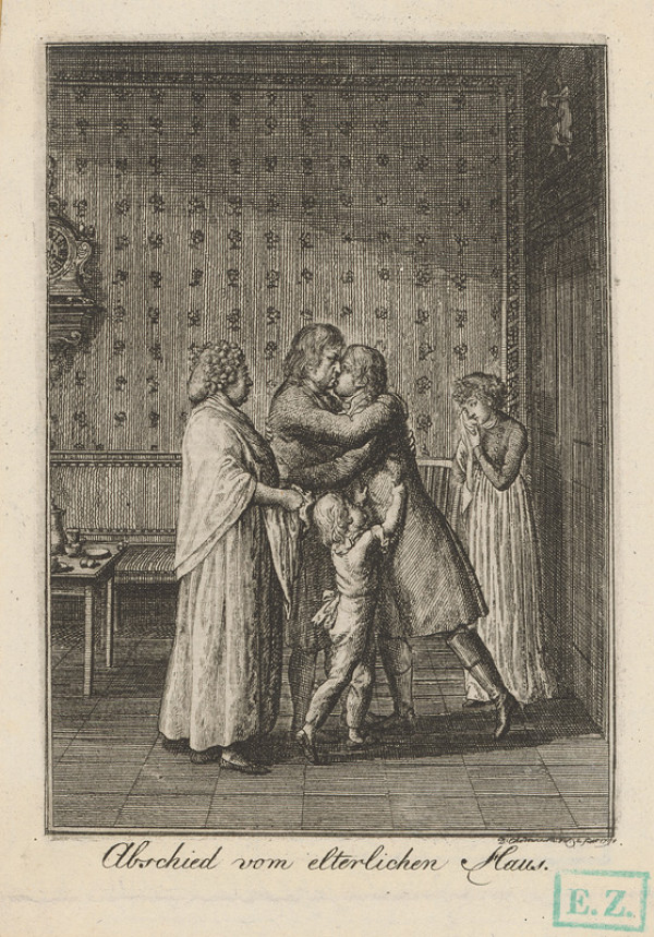 Daniel Nikolaus Chodowiecki – Rozlúčka s rodičovským domom 