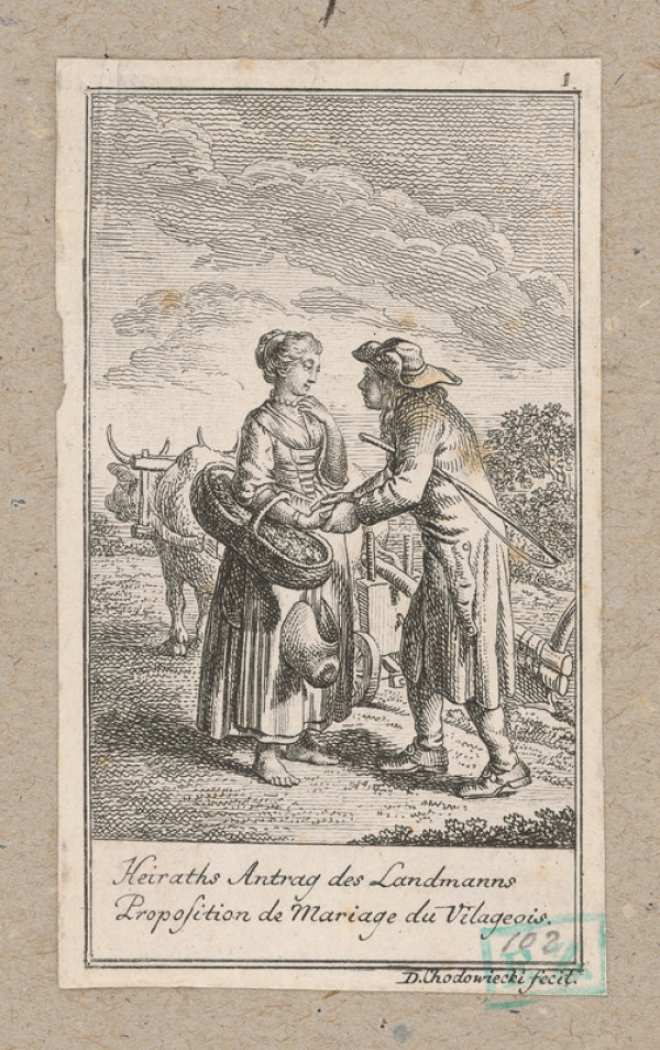 Daniel Nikolaus Chodowiecki – Ponuka k sňatku krajana 