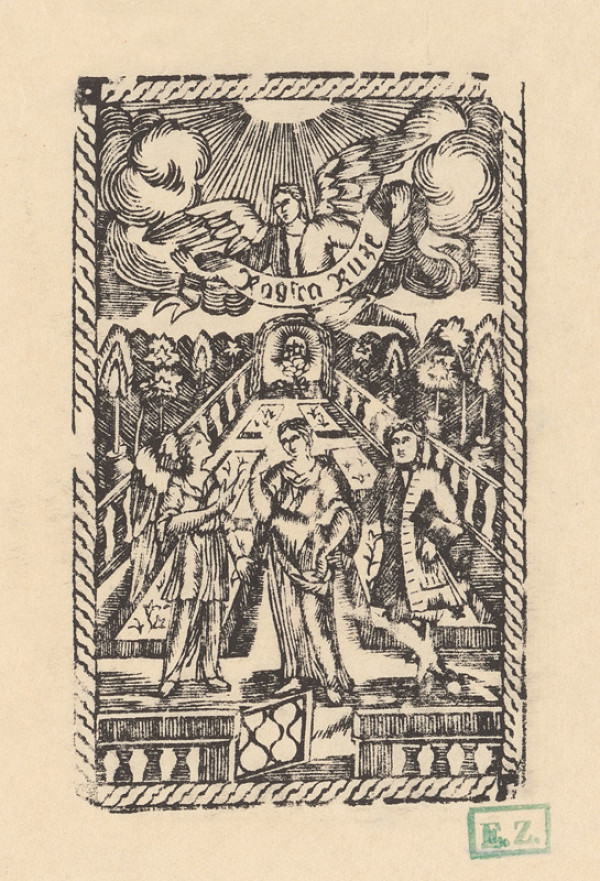 Provinčný grafik s barokovými rezíduami – Titulná strana knihy Rajská Ruža 