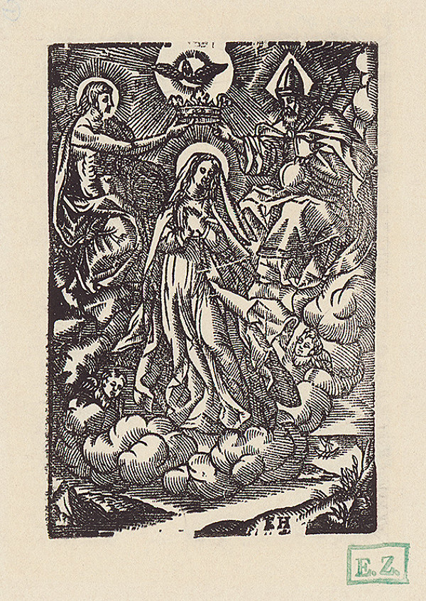 E.H. Monogramista – Korunovanie Panny Márie 