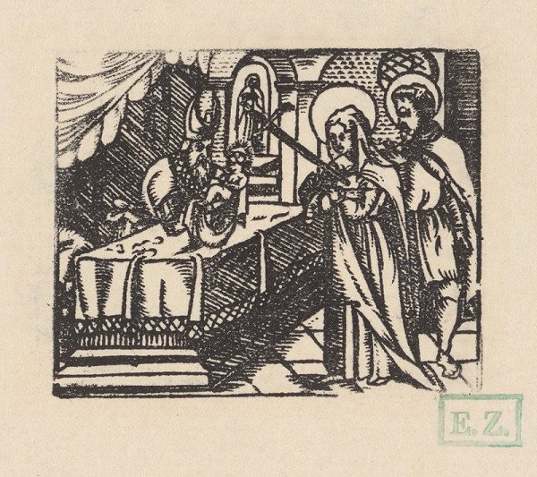 pravdepodobne českí kopisti Husovej Postylly z roku 1564 Stredoeurópski – Obetovanie v chráme 