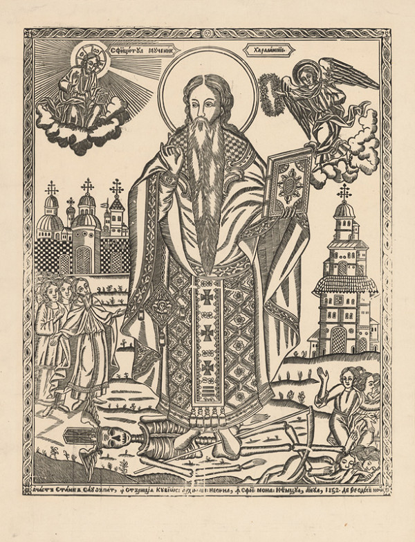 Ukrajinský grafik z polovice 19. storočia – Svätec 