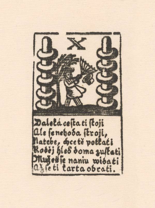 Slovenský grafik z 18. storočia – Hracia karta 