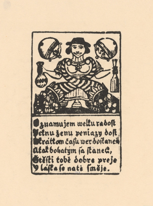 Slovenský grafik z 18. storočia – Hracia karta 