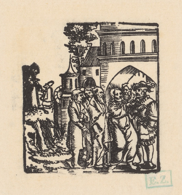 Grafik, Hans Springinklee, Erhard Schön – Uzdravenie stotníkovho sluhu 