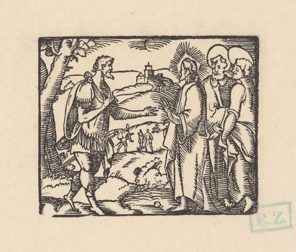 pravdepodobne českí kopisti Husovej Postylly z roku 1564 Stredoeurópski – Kristus a stotník 