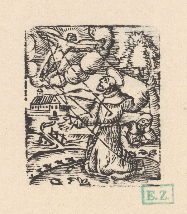 Provinčný grafik s barokovými rezíduami – Stigmatizácia Svätého Františka 