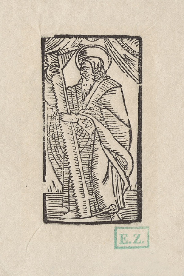 Provinčný grafik preberajúci ikonografický program, Erhard Schön, Hans Springinklee – Svätý Šimon apoštol 