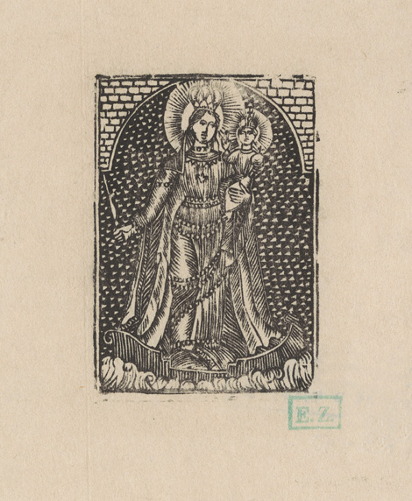 Provinční grafici obľubujúci bodkované pozadie – Panna Mária Dubnická ? 