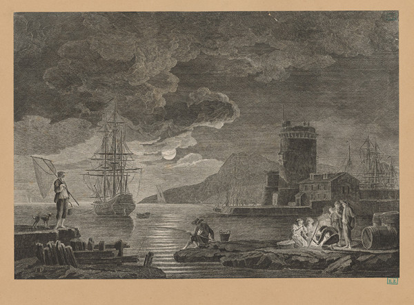 Claude-Joseph Vernet – Večer v prístave 