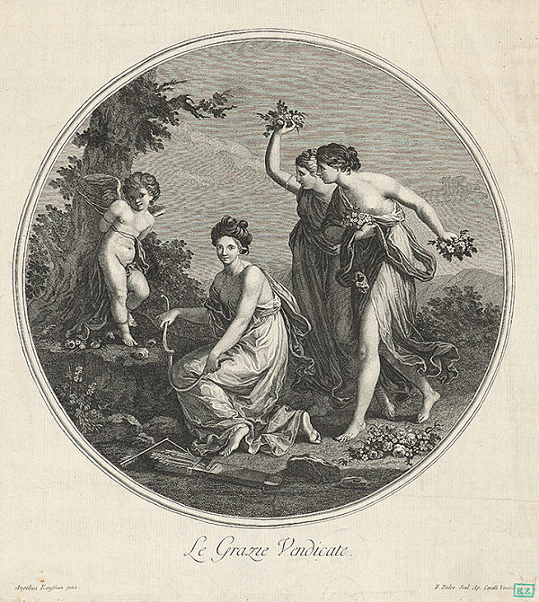 Francesco del Pedro, Angelica Kauffmann – Amorček a tri grácie 