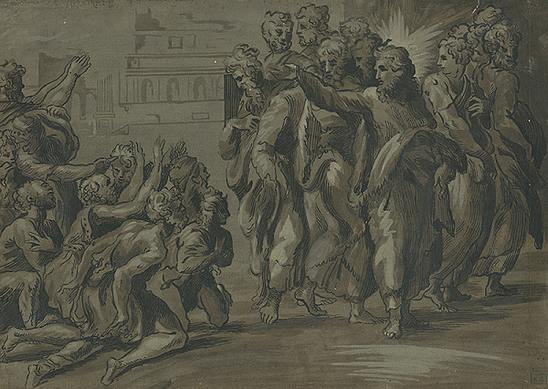 Stredoeurópsky maliar z 2. polovice 18. storočia – Kristus uzdravuje chorých 