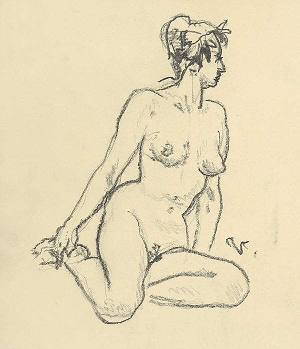 Jaroslav Vodrážka – Sediaca žena 