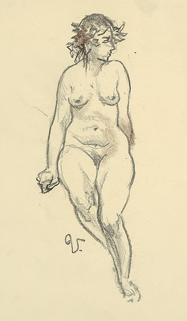 Jaroslav Vodrážka – Sediaca žena 