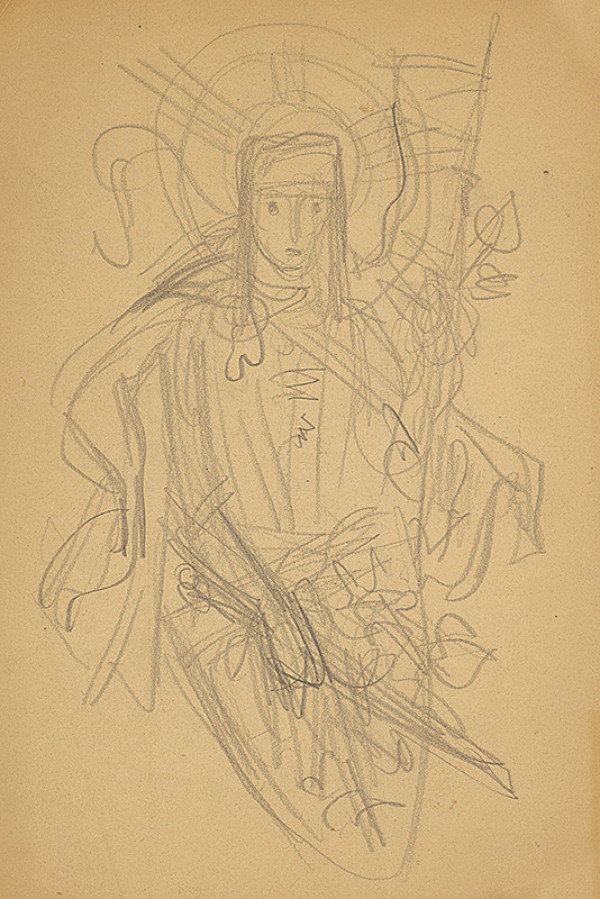 Jaroslav Vodrážka – Svätý Václav v zbroji 