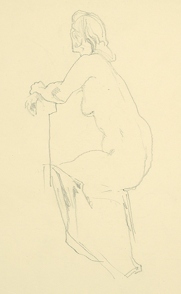 Jaroslav Vodrážka – Sediaca žena 