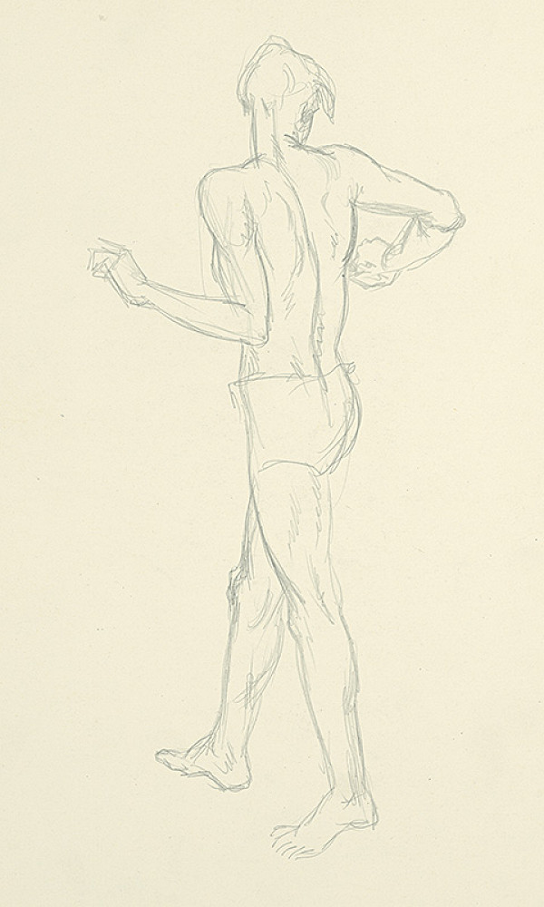 Jaroslav Vodrážka – Štúdia kráčajúceho muža 