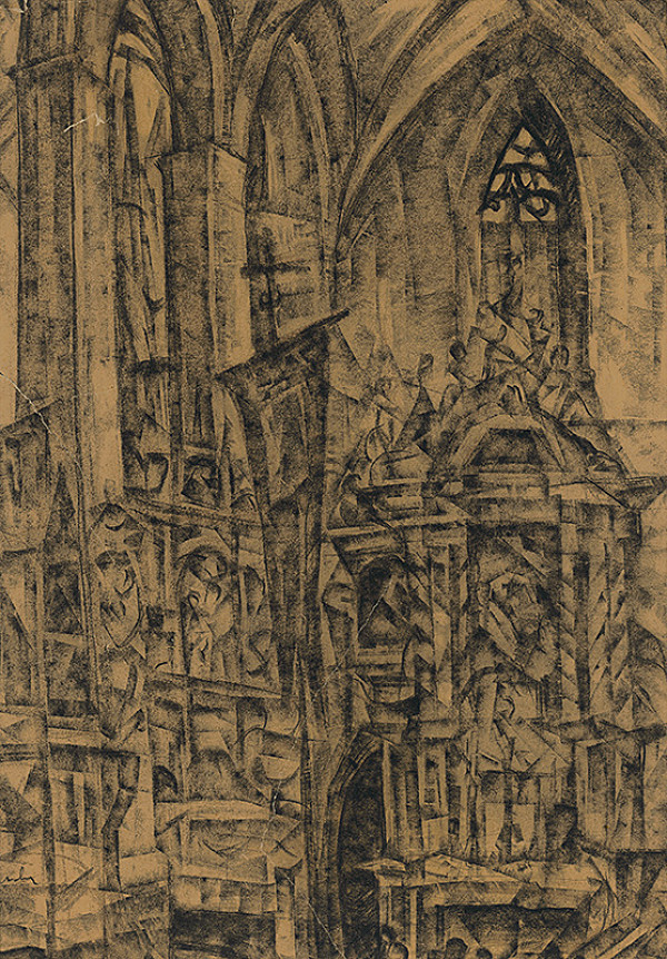 Vilmos Perlrott-Csaba – Interiér chrámu 