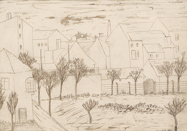 Lajos Kassák – Ulica v Békásmegyeri 