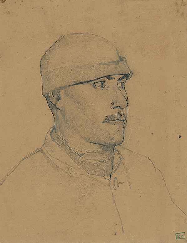 Ladislav Mednyánszky – Portrét mladého muža 