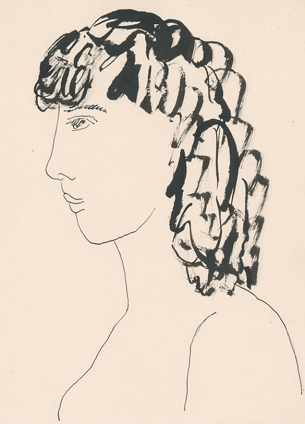 Lajos Kassák – Hlava dievčaťa 