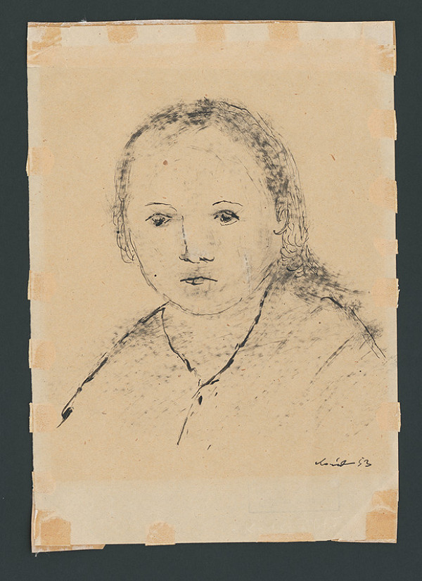 Lajos Kassák – Hlava dievčaťa 