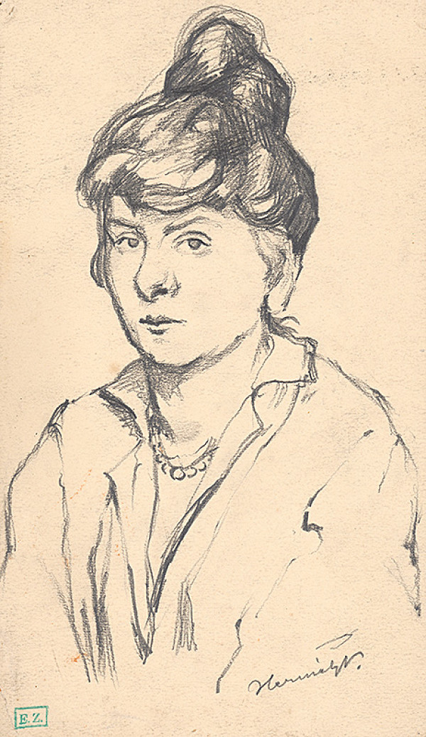 Viktor Hermély – Portrét mladej ženy 