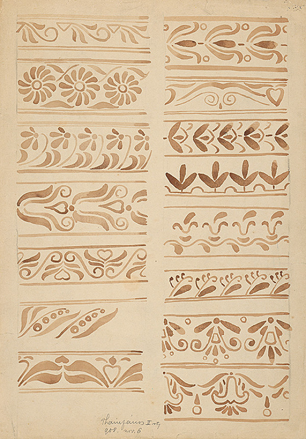 Ján Thain – Štúdia ornamentov 