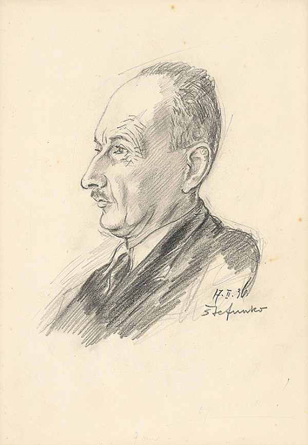 Fraňo Štefunko – Portrét starého muža 