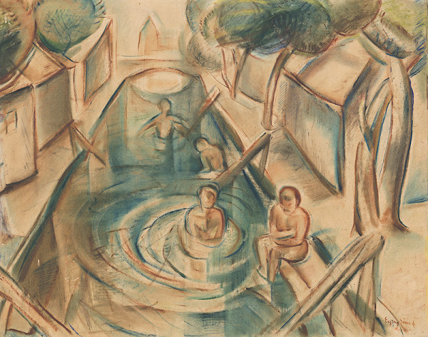 József Egry – Kúpalisko v Hévízi 