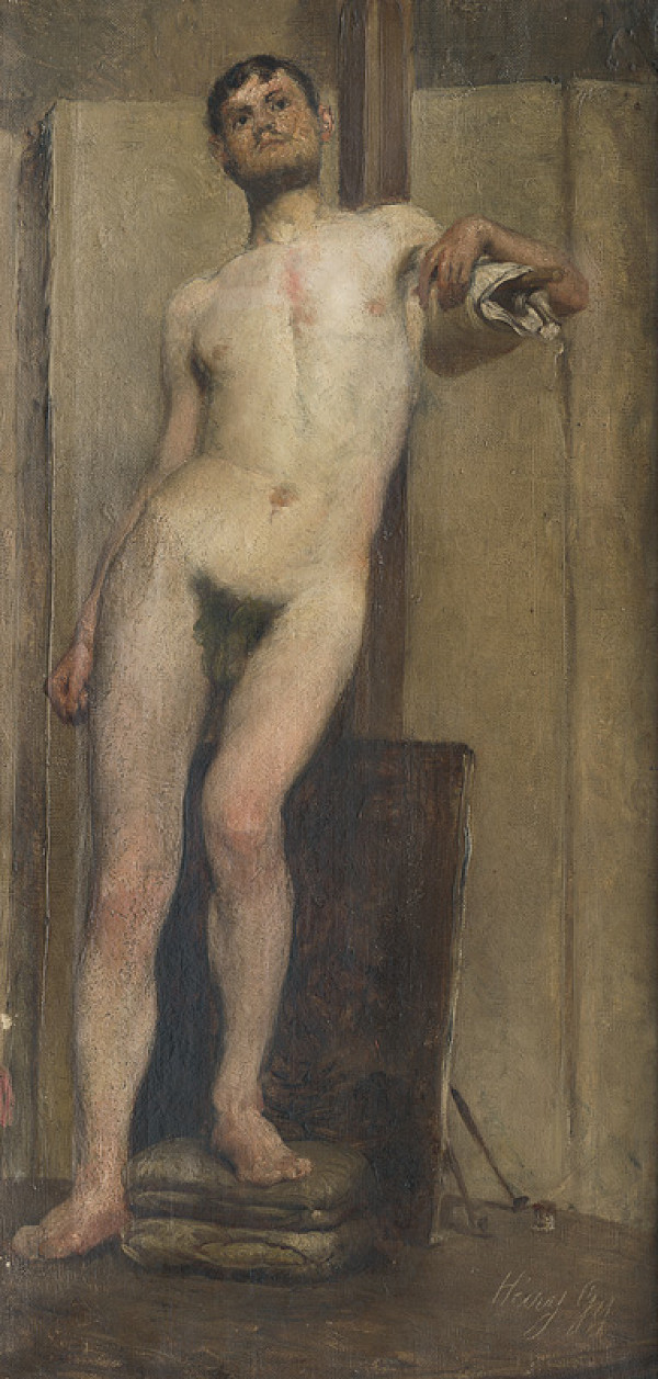 Gyula Háry – Štúdia mužského aktu 