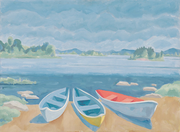 Ján Paľo – Člnky pri Oravskej priehrade 