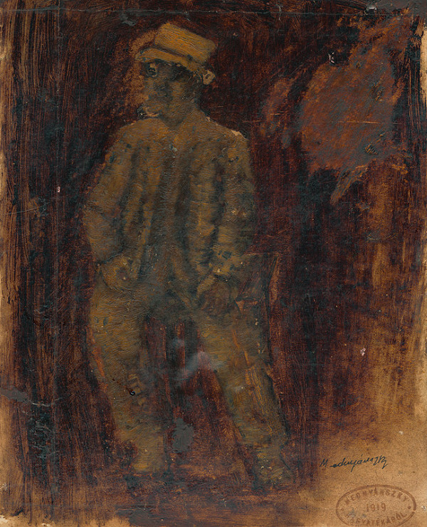 Ladislav Mednyánszky – Štúdia sediaceho muža 