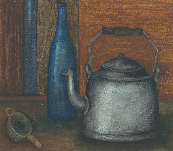 Lajos Kassák – Zátišie s konvicou 