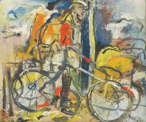 Július Jakoby – Bicyklista 