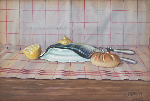 Vojtech Árpási – Zátišie s rybou 