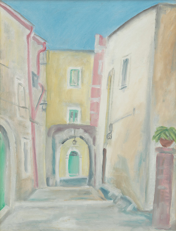 Ernest Zmeták – Ulička v Taormine 