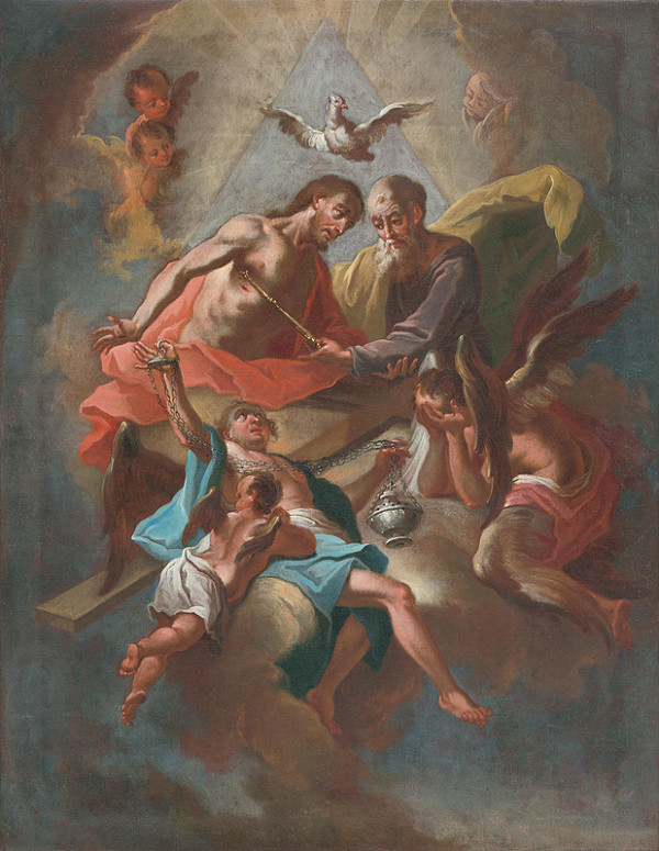 Rakúsky maliar z 18. storočia – Svätá Trojica 